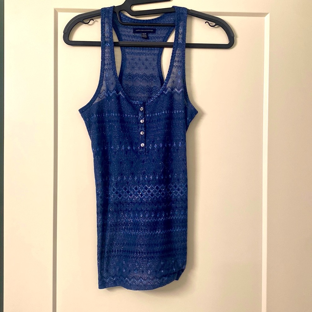 American Eagle Racer Back Sparkle tank